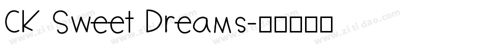 CK Sweet Dreams字体转换